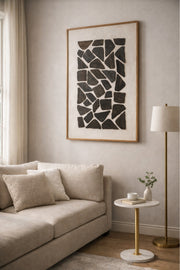 Natural Wood Abstract Wall Art with Wooden Frame Modern Decorative Panel natural wood
