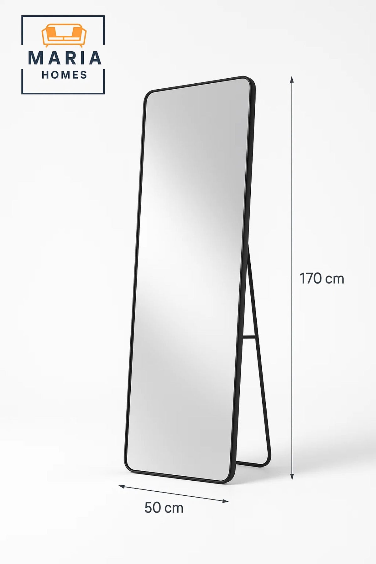 Black Full Length Standing Mirror Modern Floor Mirror Dressing Home D≈Ωcor Wall Mounted 170x50