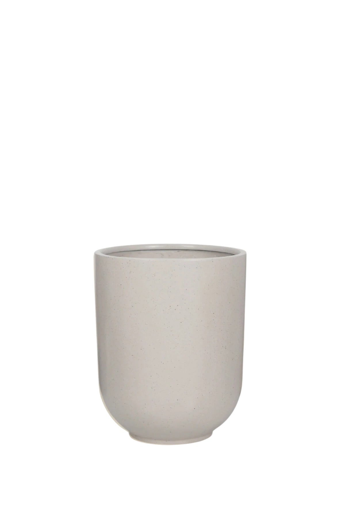 Large Round Light Grey Fiber Planter 80CM x 60CM | Modern Indoor & Outdoor Decorative Pot