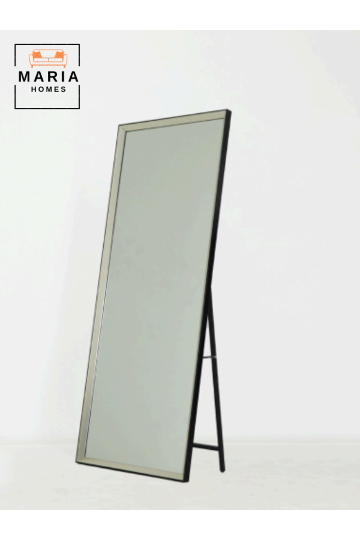 Modern Gray Full-Length Standing Mirror Ð 165x65 cm Elegant Floor Mirror