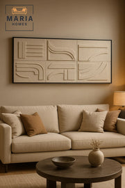 Modern 3D Wall Art Ð Abstract Geometric Decorative Panel 140_70 cm
