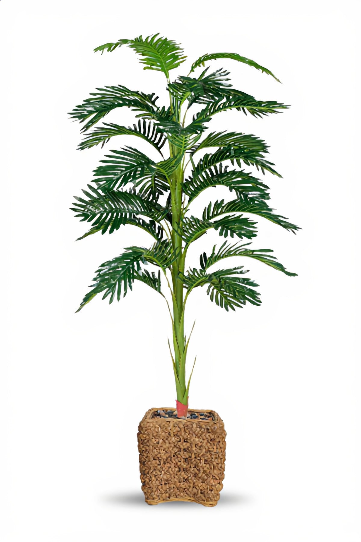Artificial Palm Tree 160 cm – Tall Decorative Plant with Woven Basket Pot for home & office