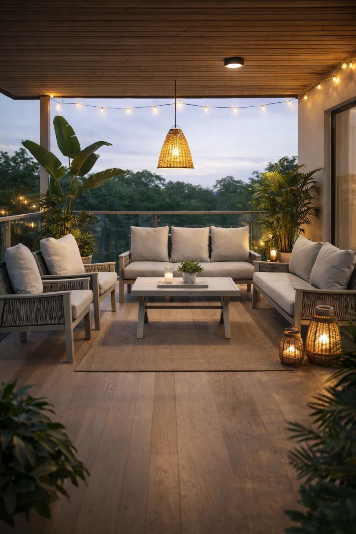 Modern 7-Piece Light Grey Sofa Set with Coffee Table √ê Contemporary Outdoor or Indoor Seating