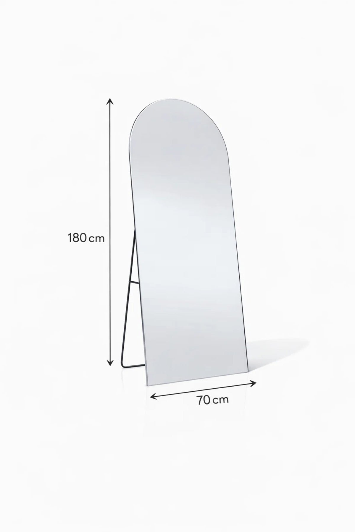 Silver Arch Standing Floor Mirror 180x70cm Full Length Bedroom silver arch standing