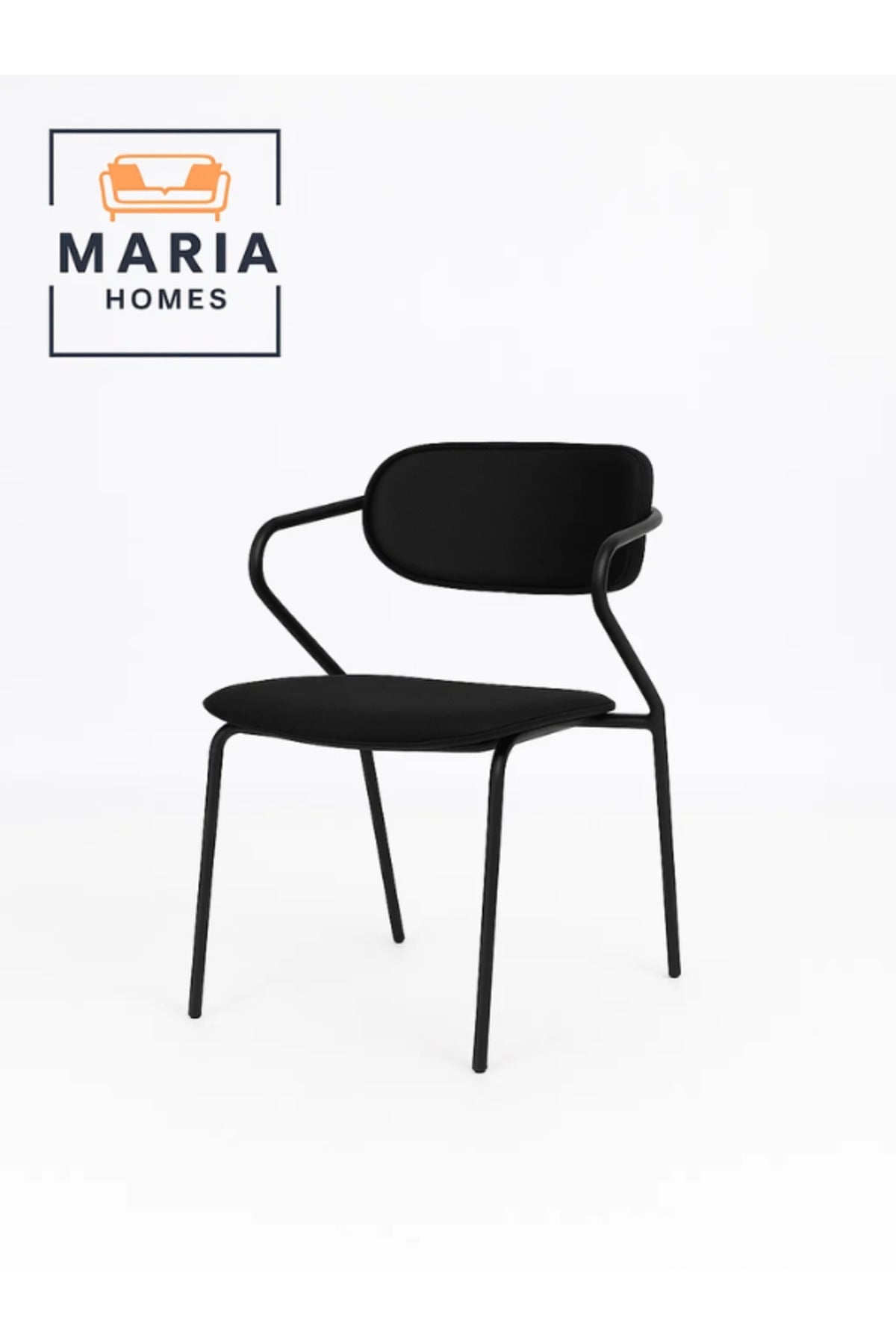 Black Dining Chair Ð Modern Minimalist Seating for Home, Office, and CafŽ
