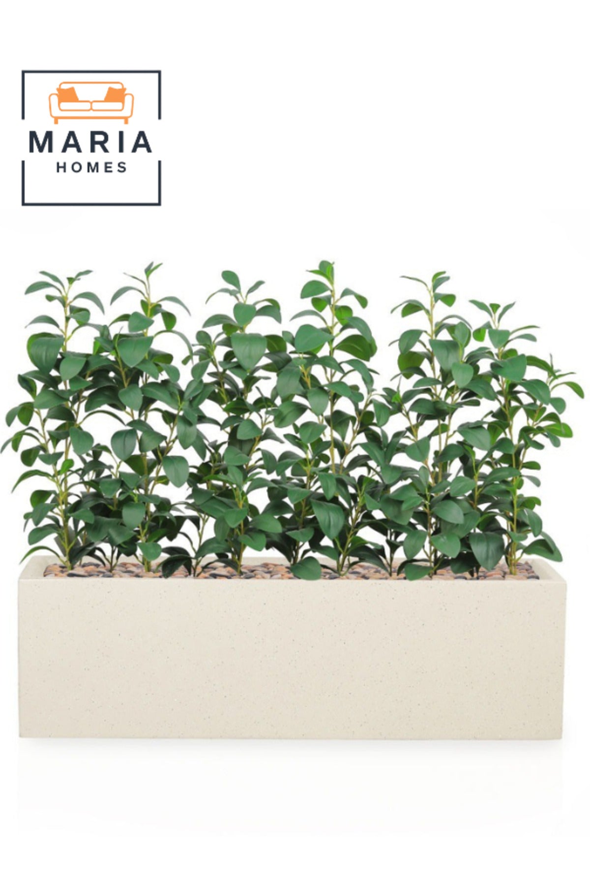 Artificial Bird of Paradise Leaf Plant in Beige Fiber Pot Ð 85 cm Indoor Decorative Planter