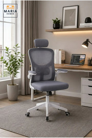 Ergonomic Executive Mesh Office Chair with Headrest, Adjustable Armrests and Lumbar Support