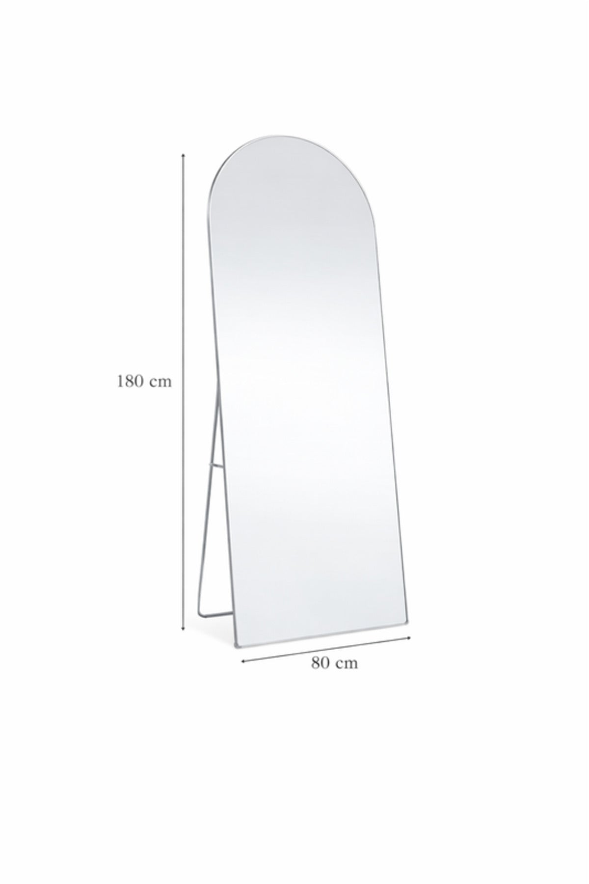 Silver Arch Standing Floor Mirror 180x80cm Full Length Bedroom silver arch standing