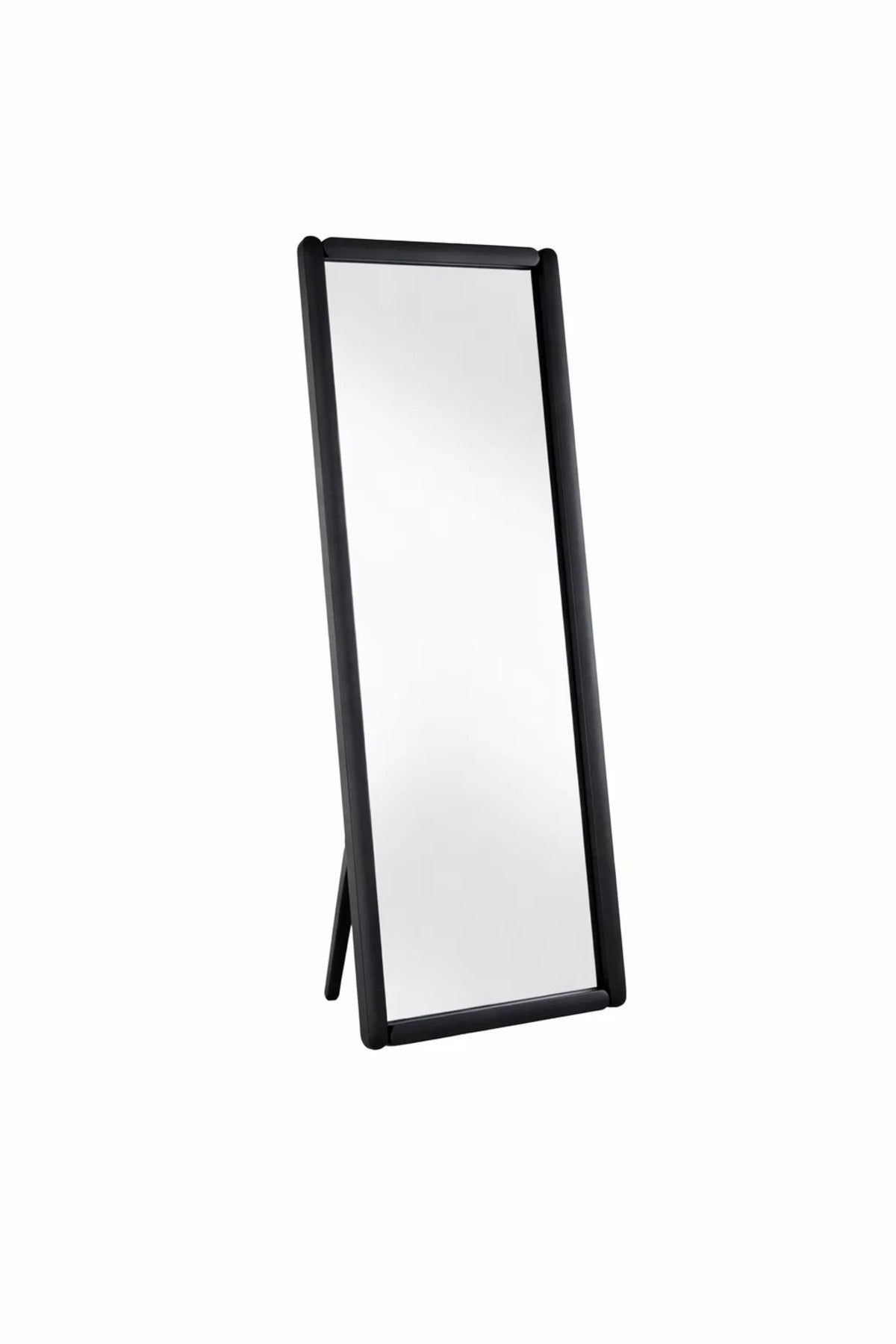 Black Full Length Standing Mirror 80x180cm Modern Floor black full length