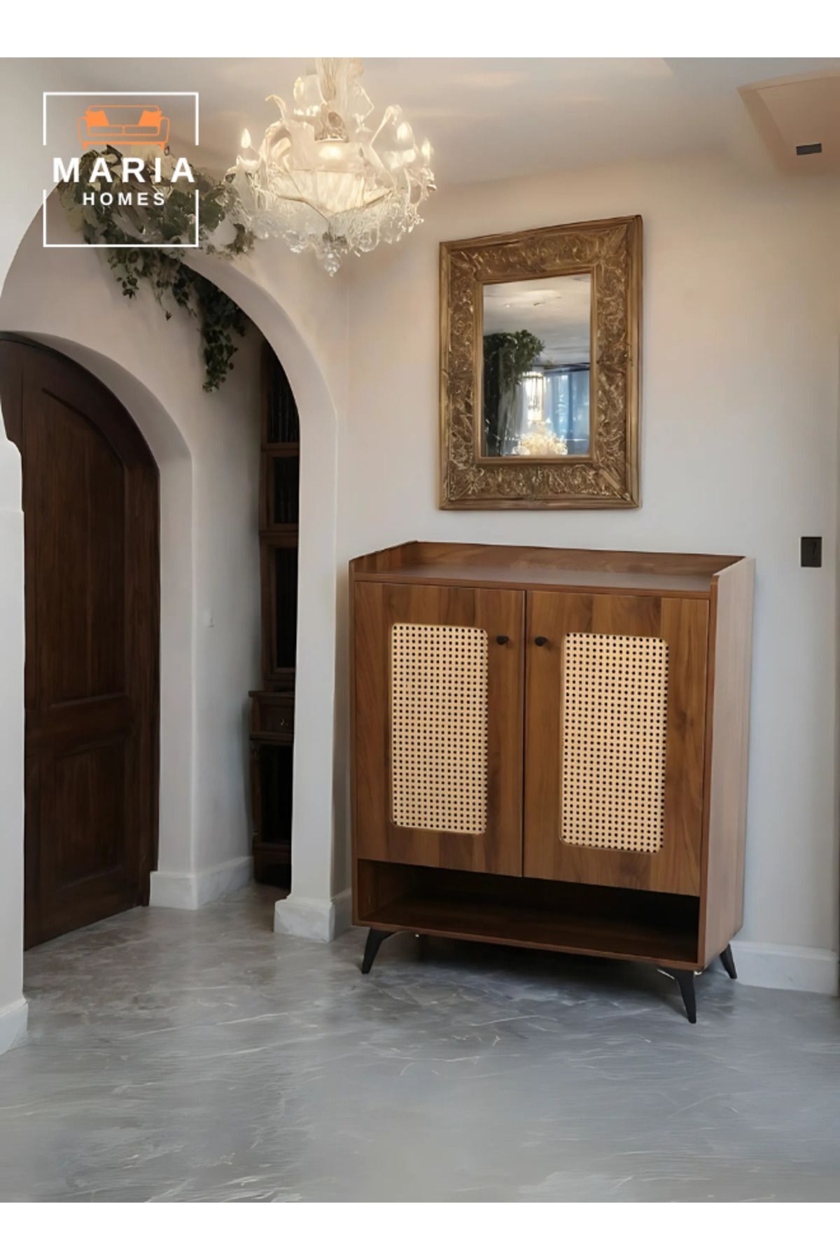 2-Door Shoe Cabinet Modern Design Shoe Storage Organiser