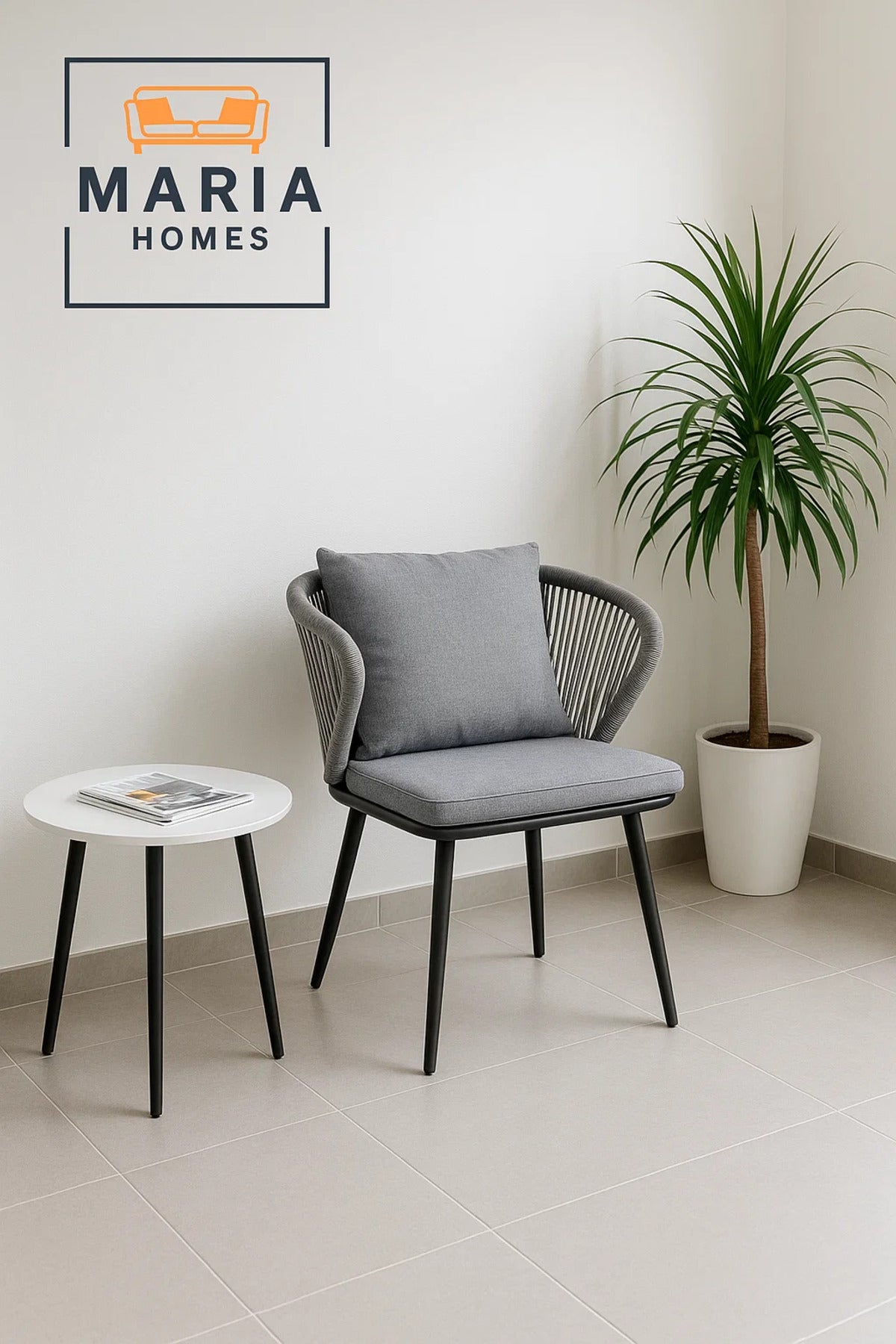 Light Grey Fabric Accent Chair for Home Living Room Office Modern Comfortable Cushion Chair