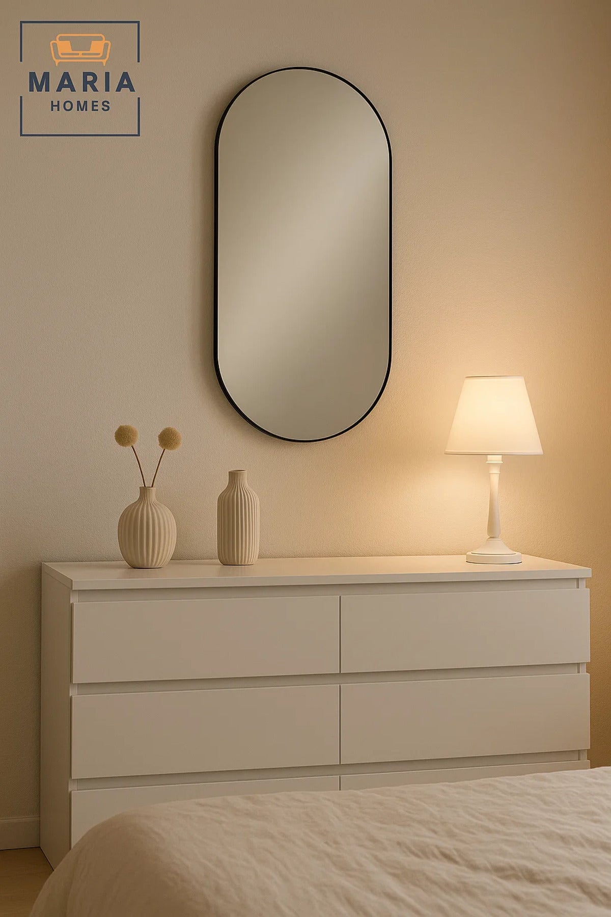 Oval Wall Mirror Modern Decorative Bathroom Mirror Bedroom Vanity Mirror Home D≈Ωcor 120x60