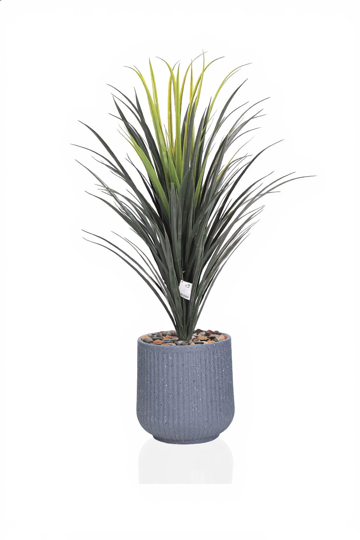 Artificial Fiber Jar Waterfall Fountain 90cm Indoor Decorative Water Feature with Pot