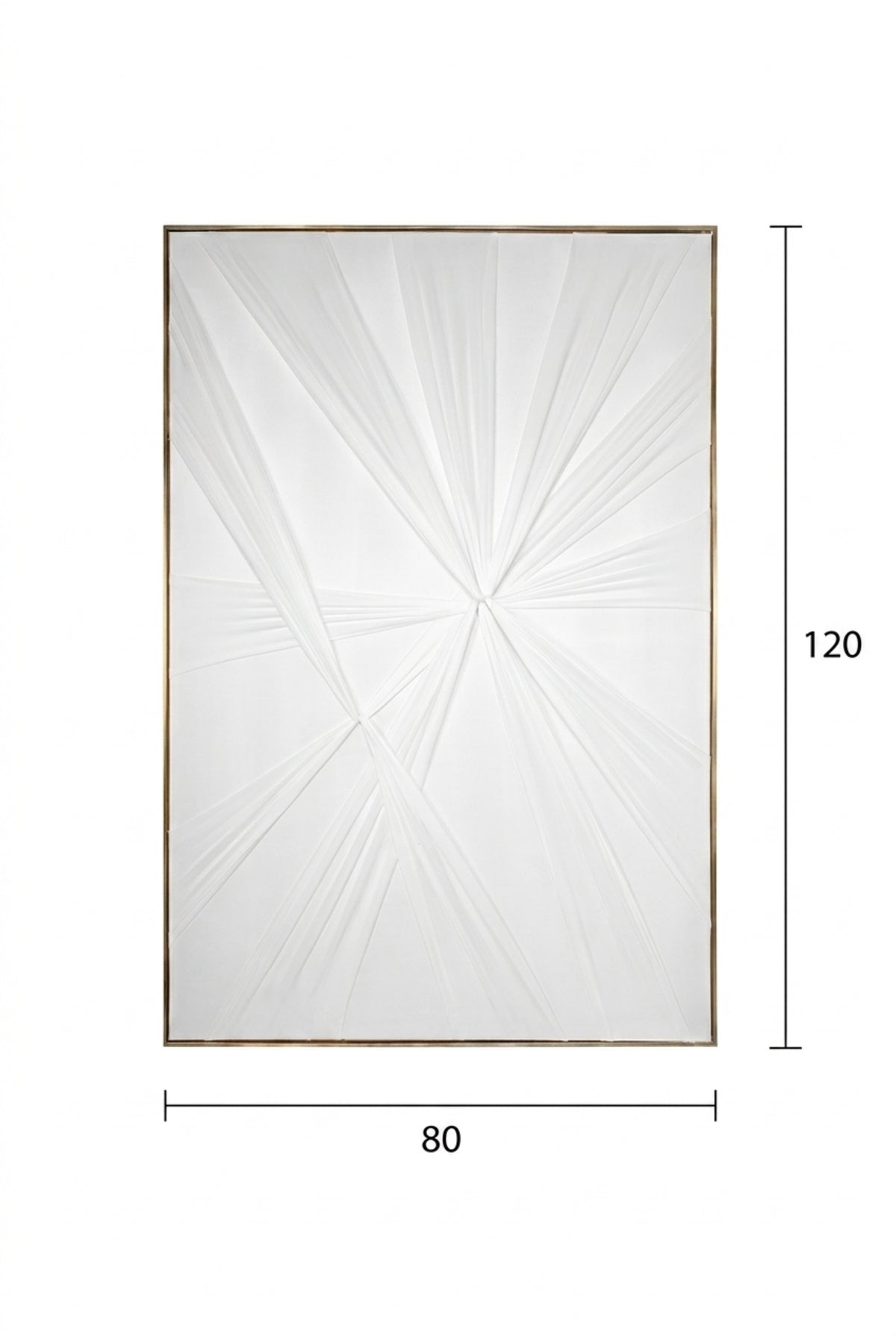 Modern White Geometric Textured Wall Art – Abstract 3D Framed Canvas for Contemporary Interior Décor