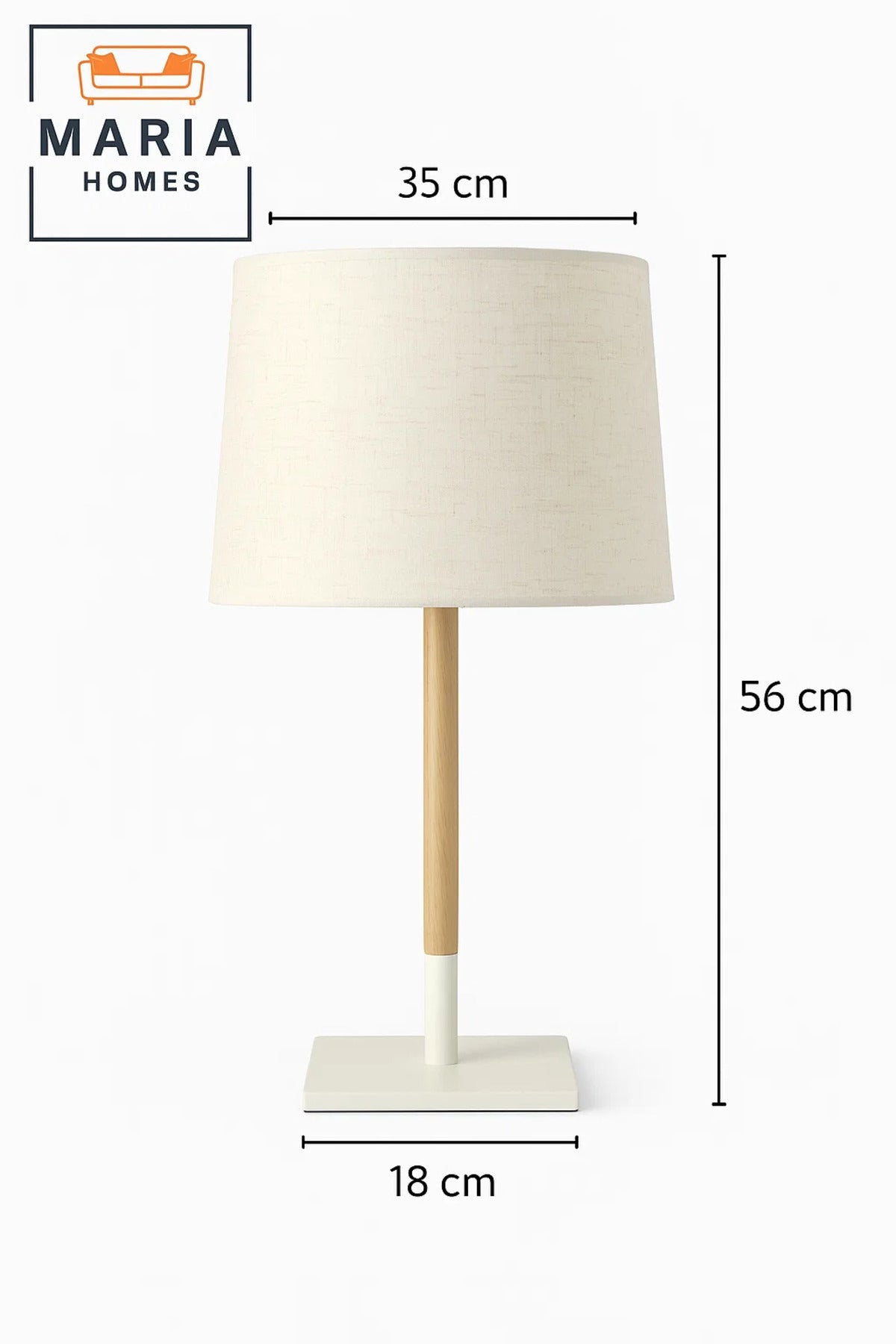 Minimalist Wooden Table Lamp for Bedroom, Study, or Office Decor Ð Warm Light