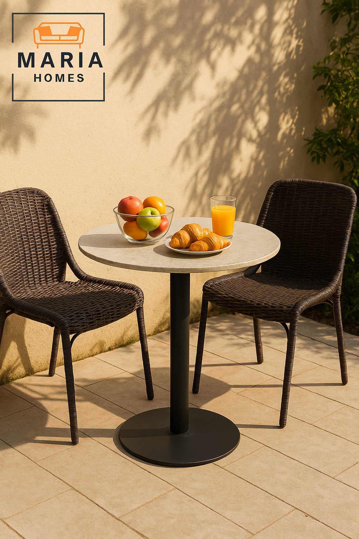 Gray Round Dining Table 70Ð74 cm Ð Modern CafŽ & Restaurant Table with Metal Base