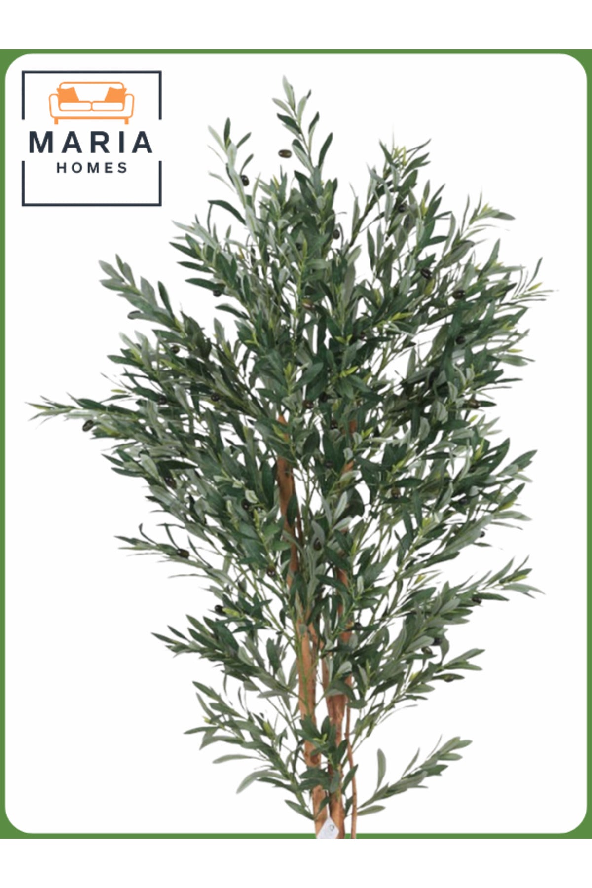 Artificial Olive Tree 180 cm – Indoor Decorative Plant with Gold Pot