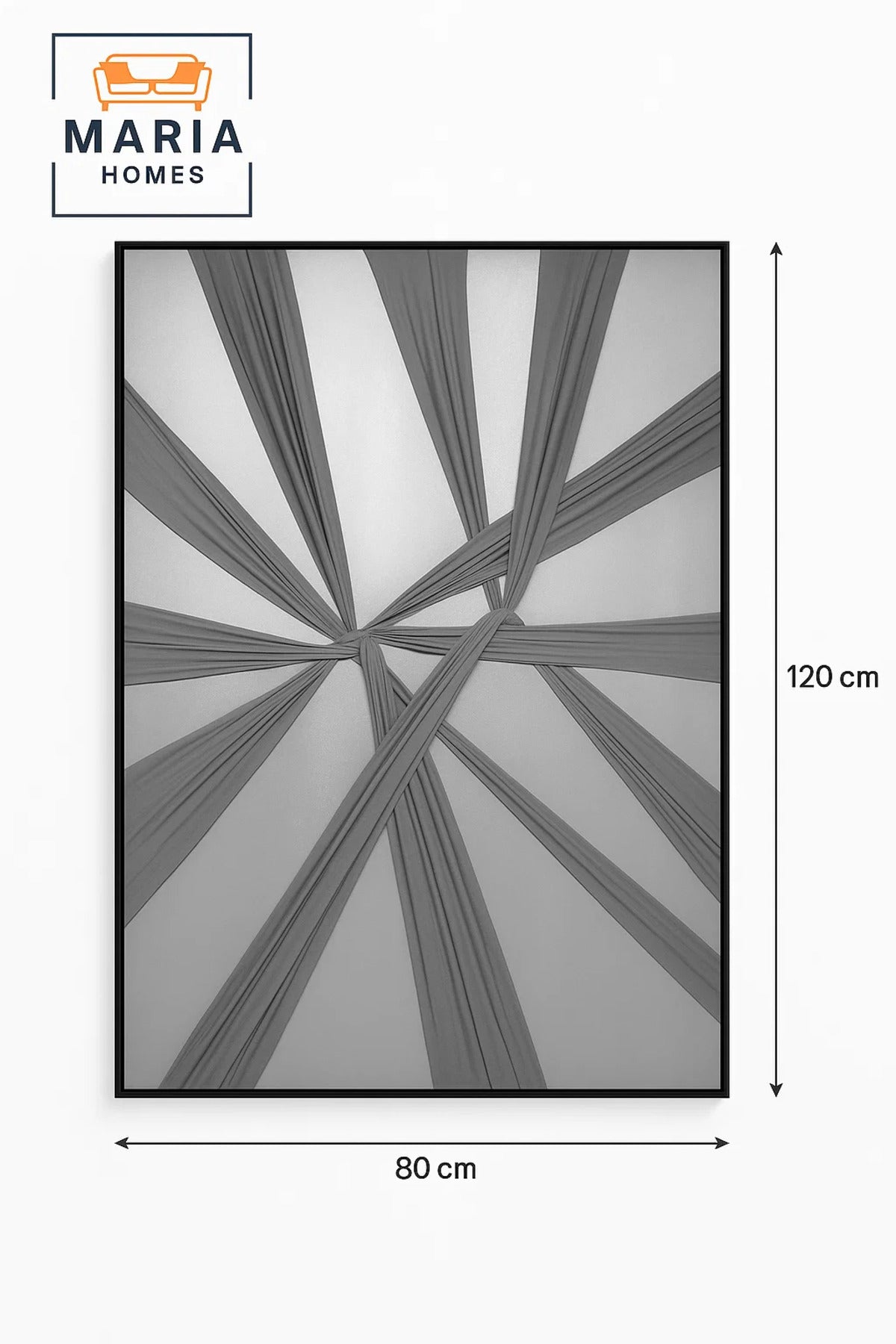 Modern Abstract Wall Art – Textured Grey Canvas – Minimalist Home Decor Painting