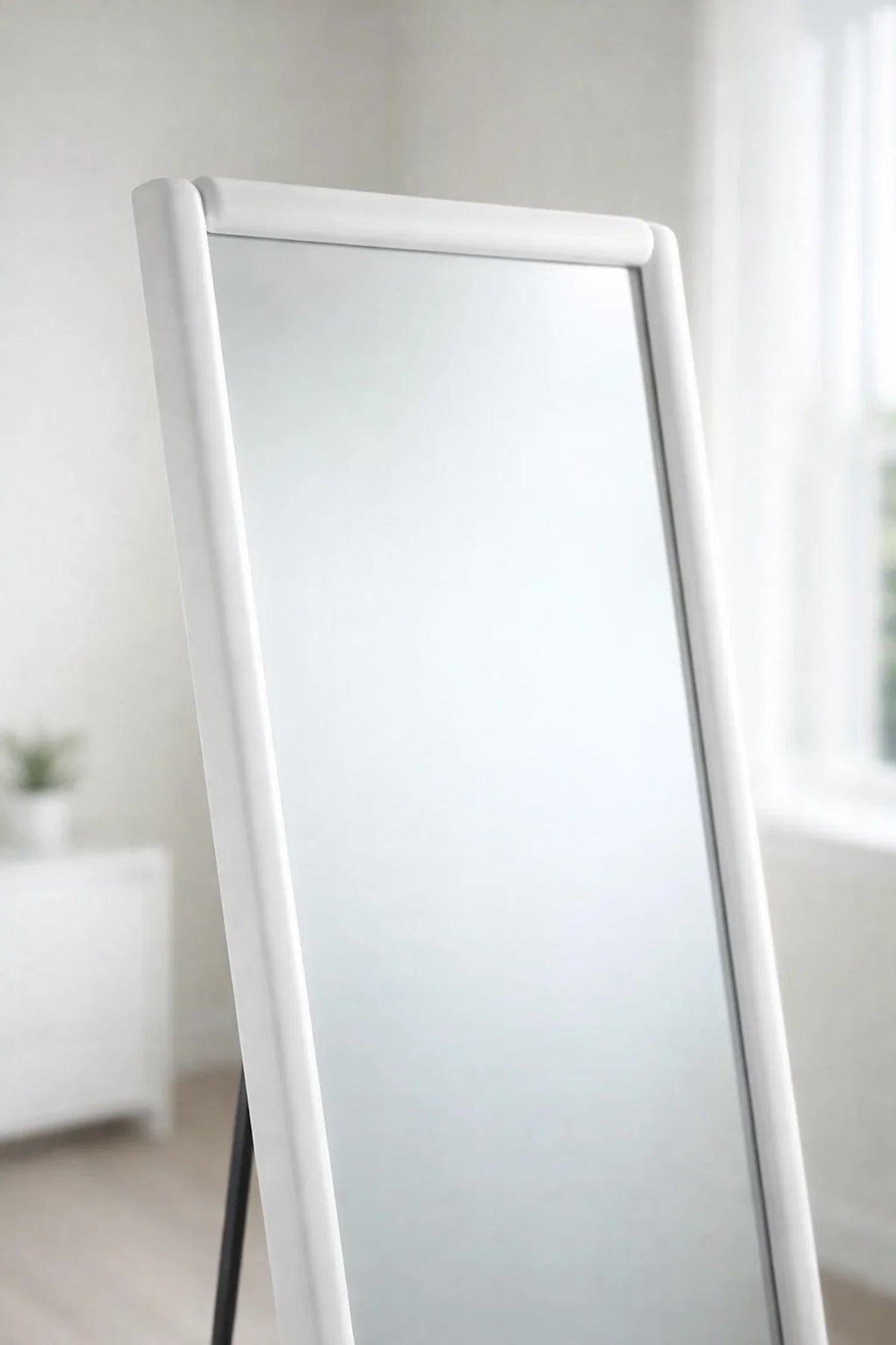 White Full Length Standing Mirror 80x180cm Modern Floor white full length