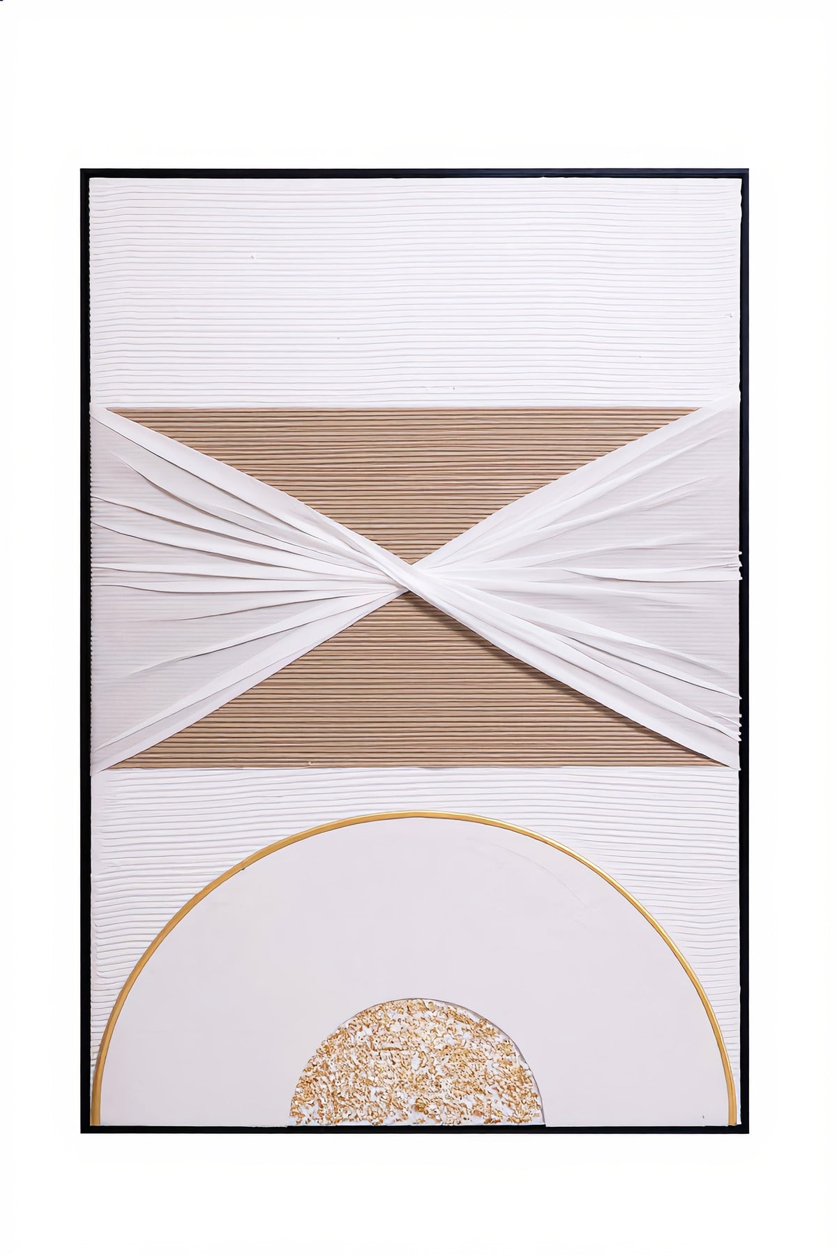Geometric Textured Wall Art Modern Luxury Abstract Decor for Home & Office-100*150CM