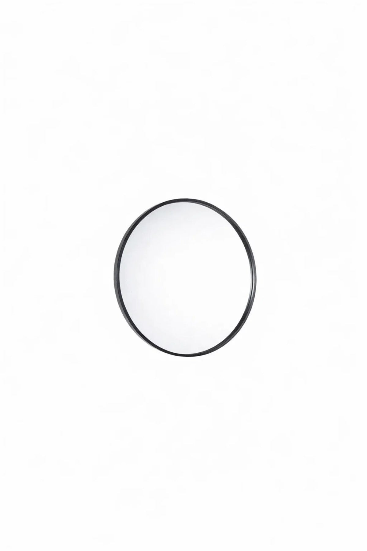 Modern Round Wall Mirror with Black Frame for Bathroom & Living Room
