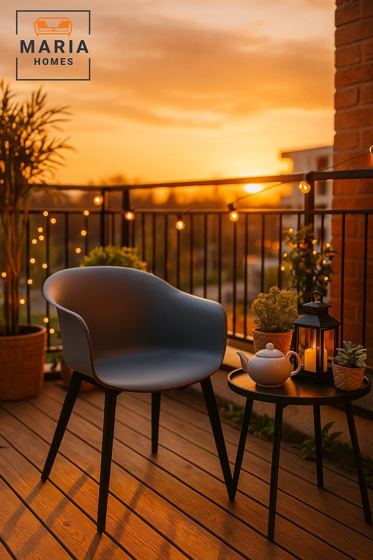 Grey Plastic Armchair Ð Modern Curved Shell Chair with Black Legs for Indoor & Outdoor Use