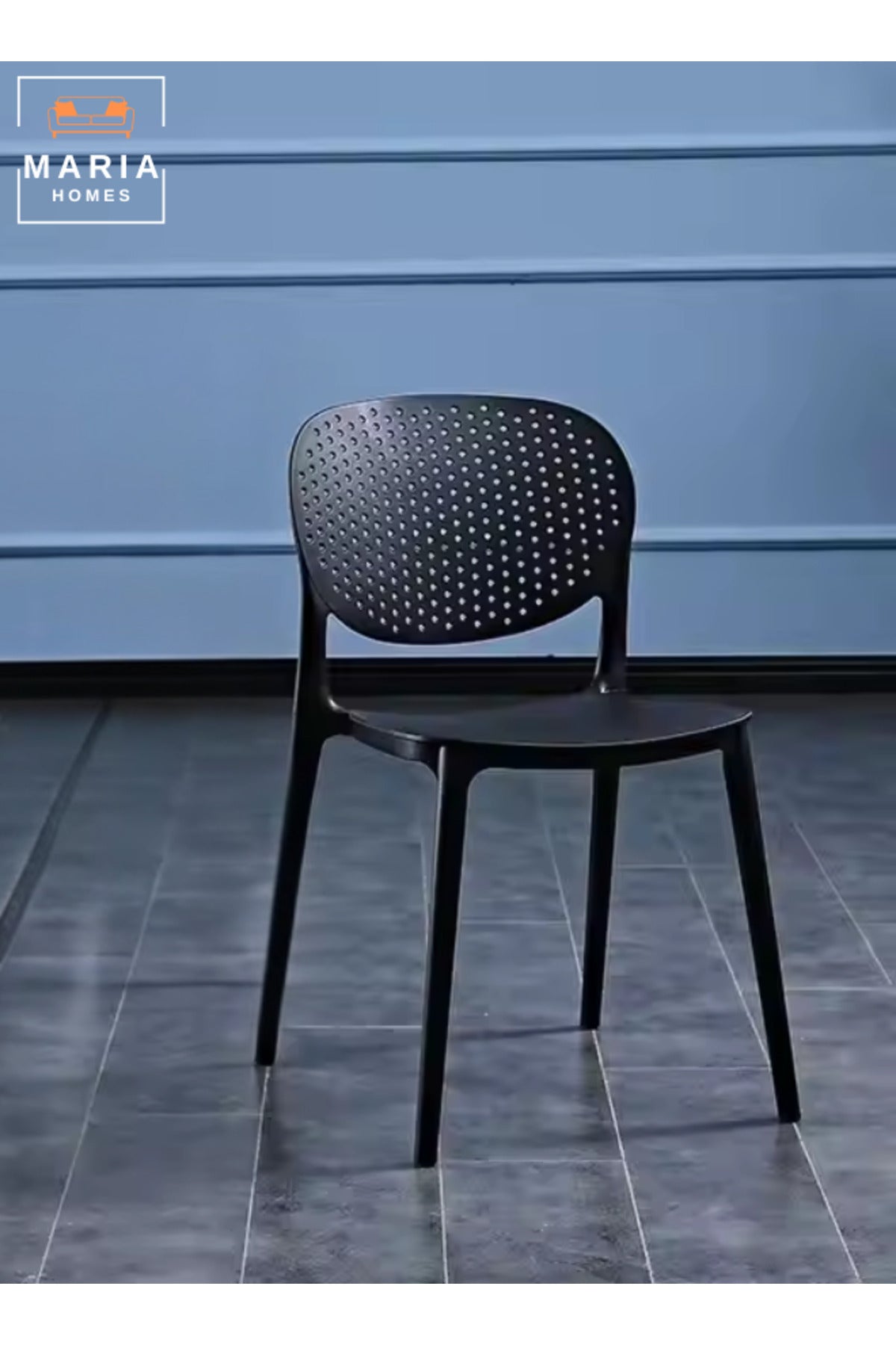 Modern Black Plastic Lightweight Chair Ð Durable, and Stylish for Home & Office