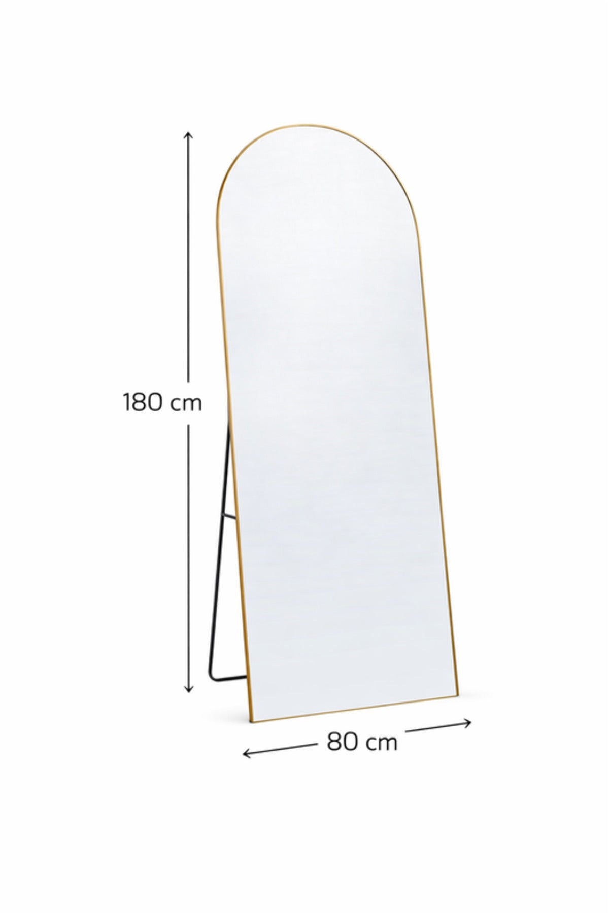 Gold Arch Standing Floor Mirror 180x80cm Full Length Bedroom gold arch standing