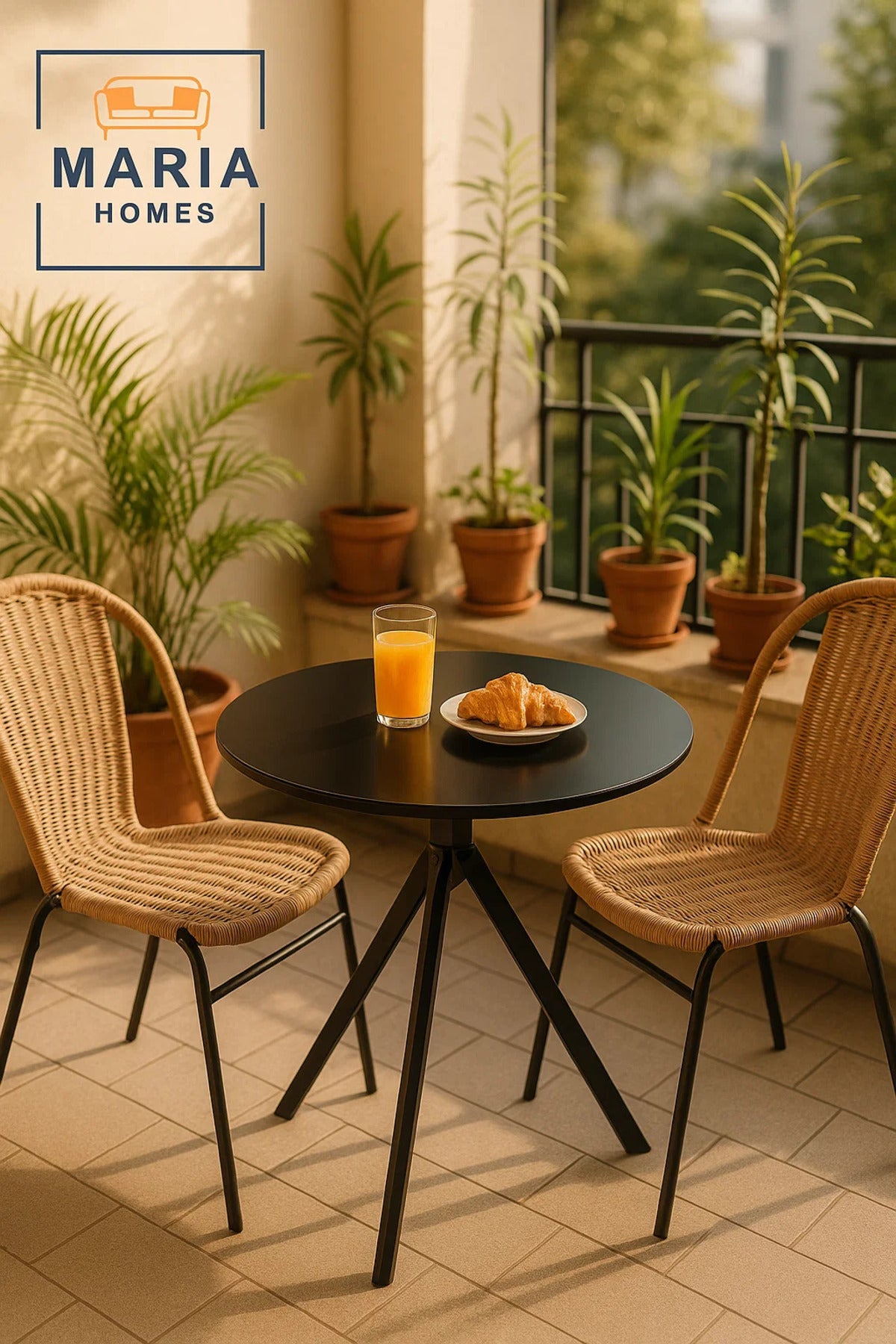 Round Black Dining Table √ê Modern Caf≈Ω, Restaurant, Office & Home Metal Furniture 70_70 cm