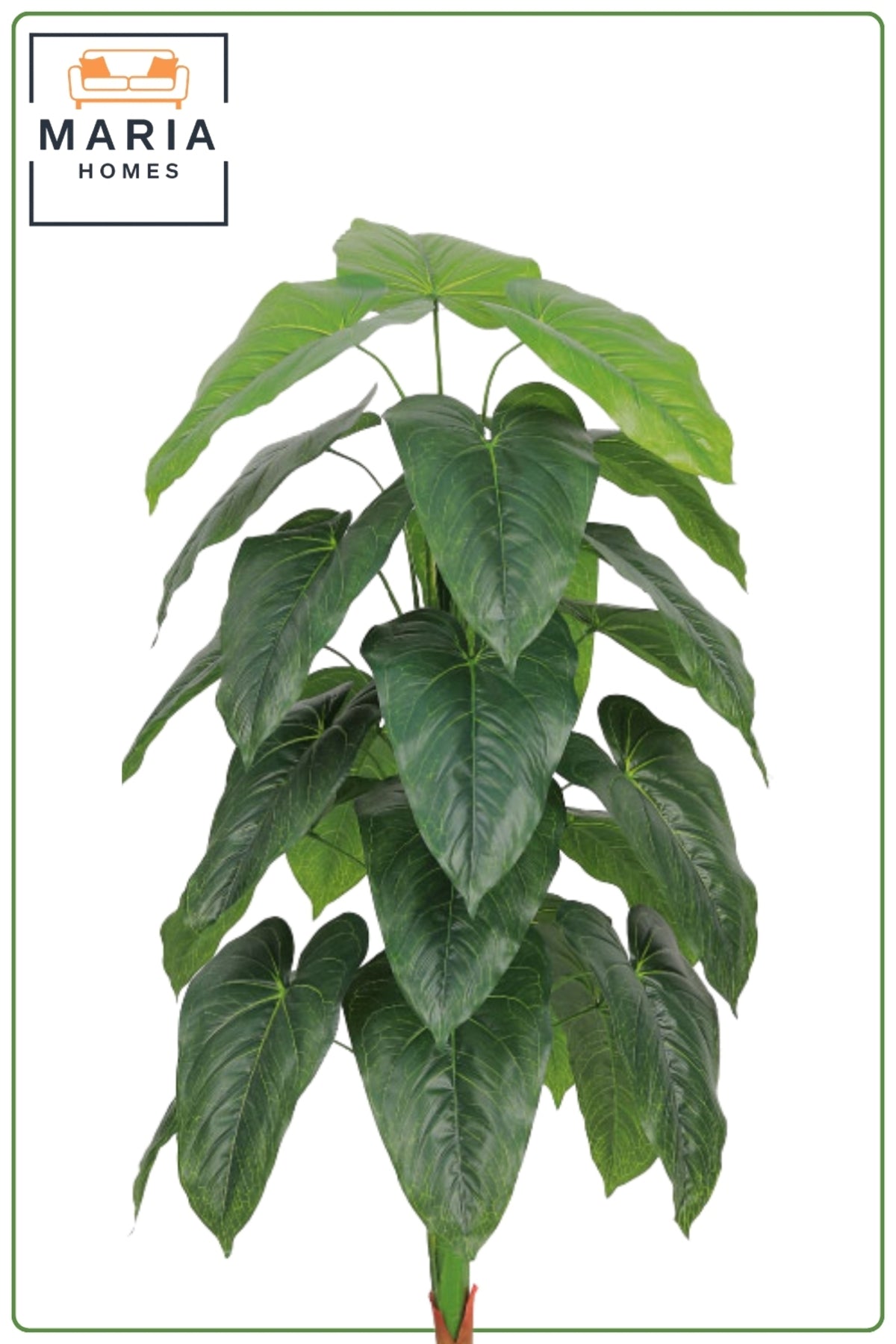 135 cm Artificial Philodendron Tree with Marble-Style with Pot – Modern Indoor Decor