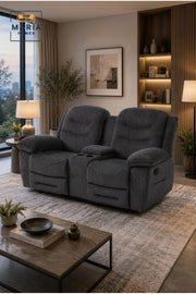 Dual Reclining Loveseat with Center Console, Hidden Storage and Cup Holders