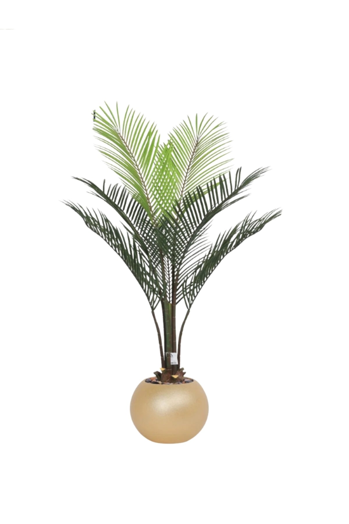Artificial Areca Palm Tree 140 cm – Indoor Decorative Plant with Gold Pot