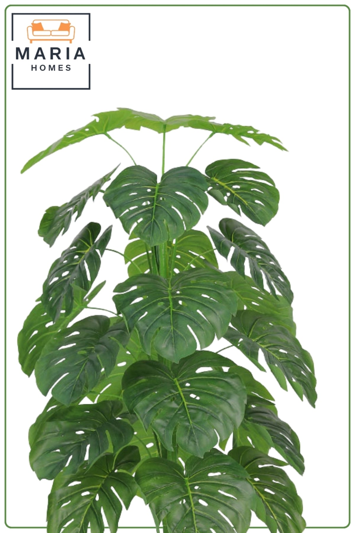 135 cm Artificial Monstera Tree with Marble Design with Pot – Tropical Indoor Decorative Plant