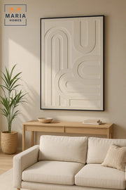 Modern Abstract Wall Art Ð Textured Minimalist Canvas Ð Luxury Home Decor 150_100