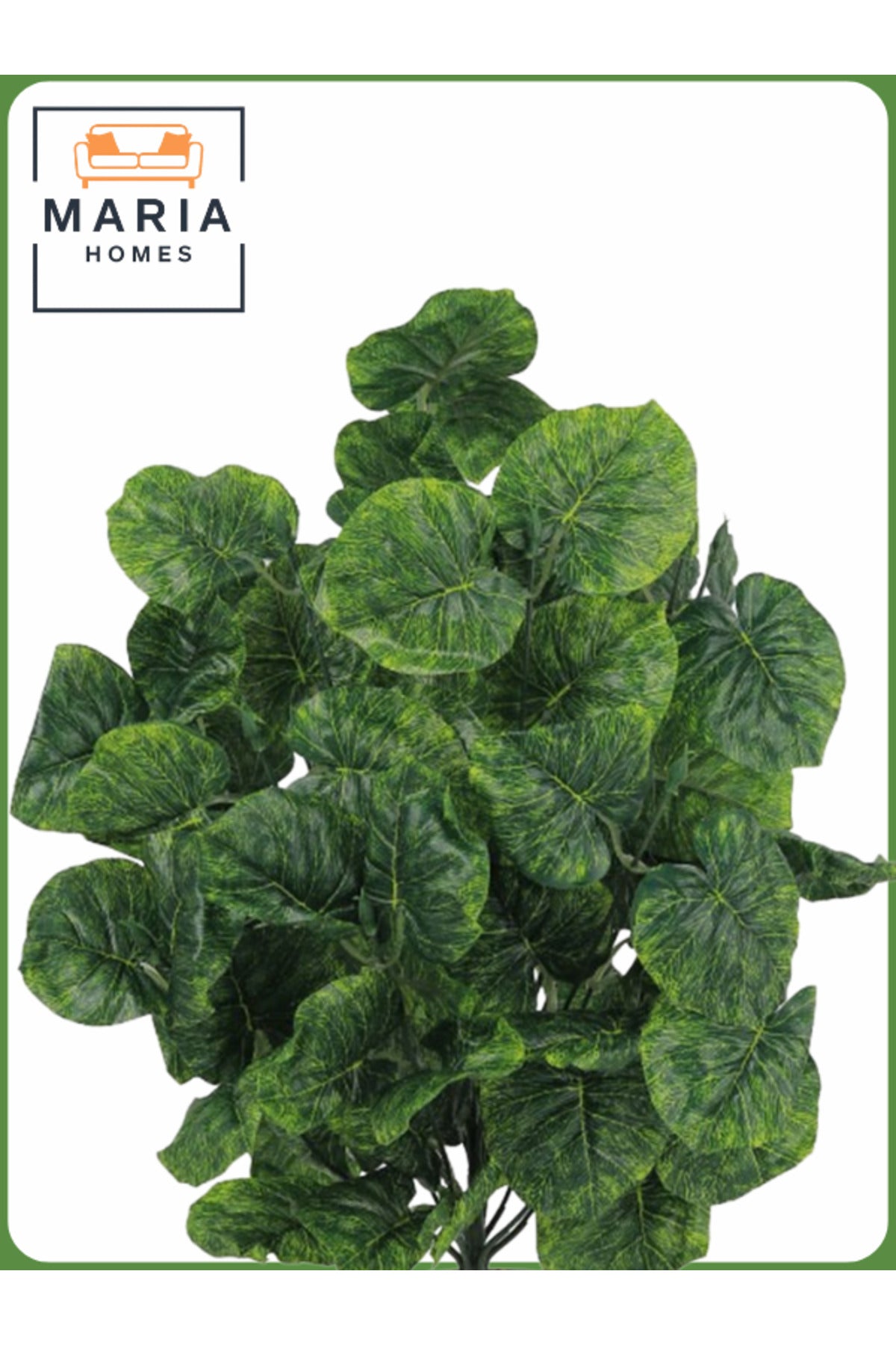 Artificial Green Shrub 50 cm Ð Small Decorative Plant with Black Pot