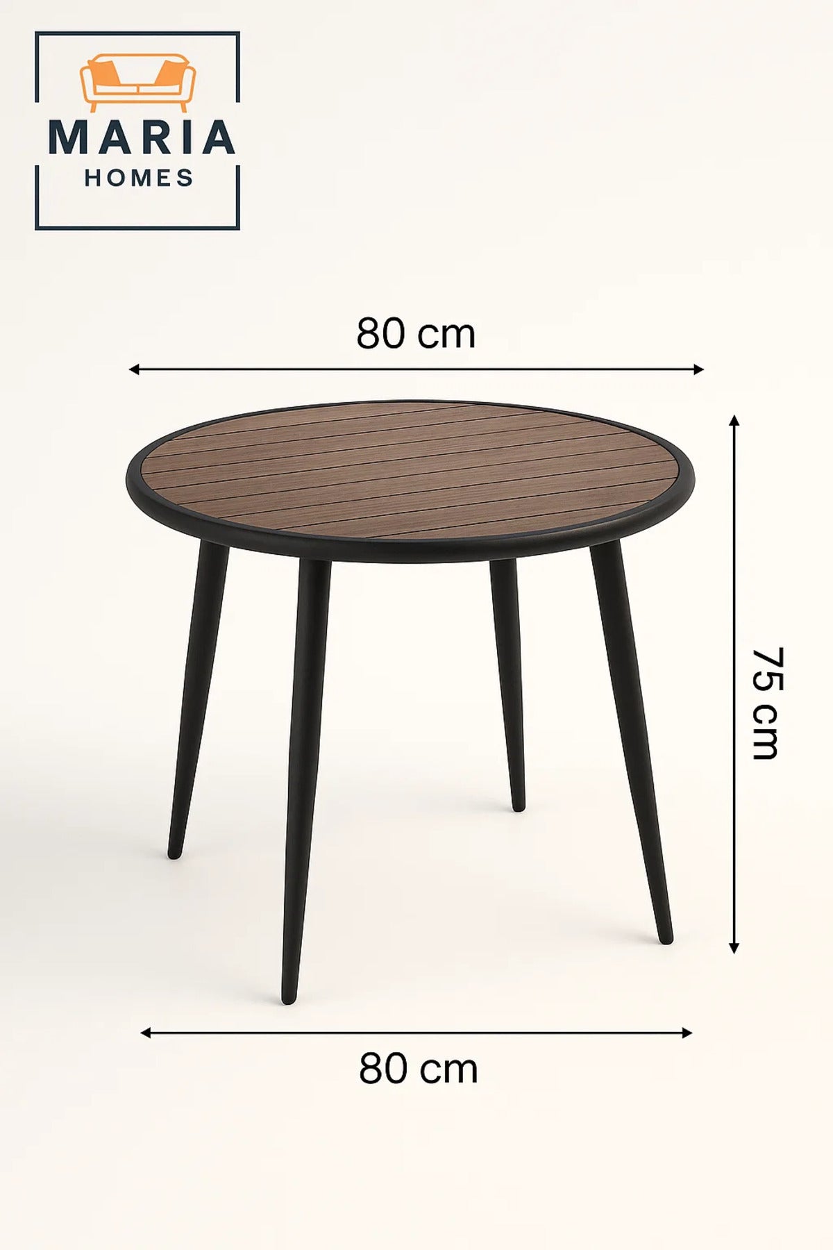 Modern Round Outdoor Table | Garden, Patio, Balcony, Caf≈Ω, Dining Furniture Durable Design