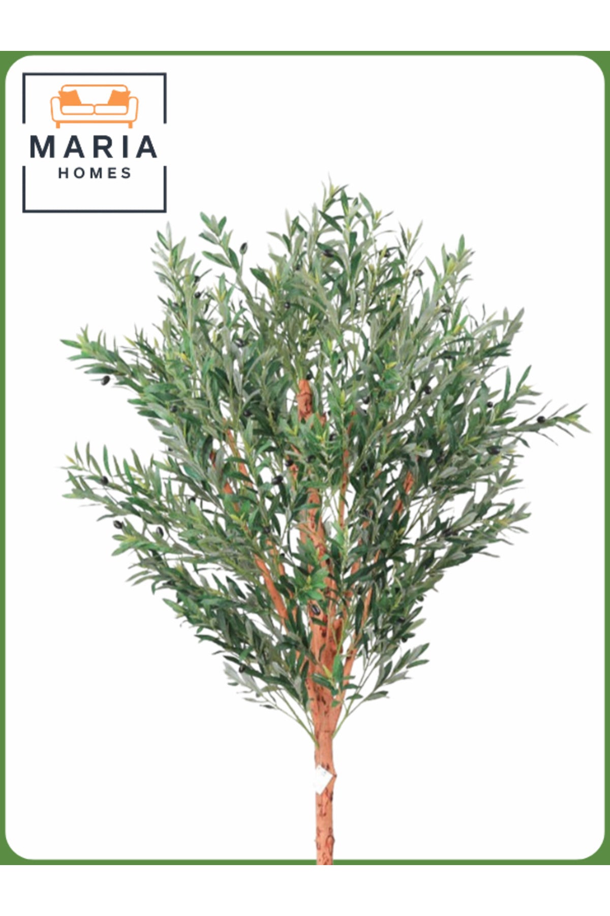 Artificial Olive Tree 230 cm Ð Large Decorative Tree with White Pot