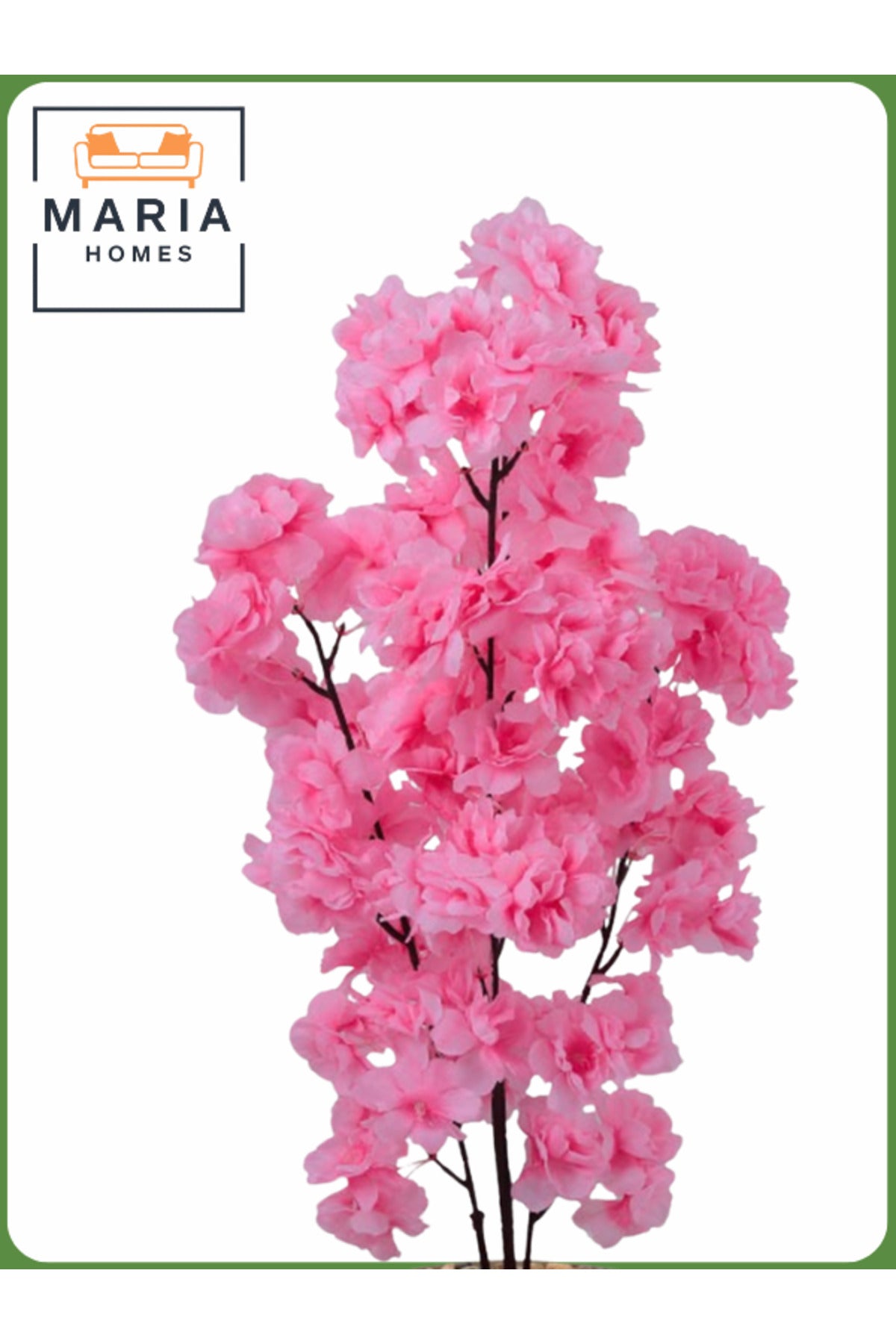 Artificial Pink Flower Tree 60 cm Ð Decorative Indoor Floral Plant with Gray Pot