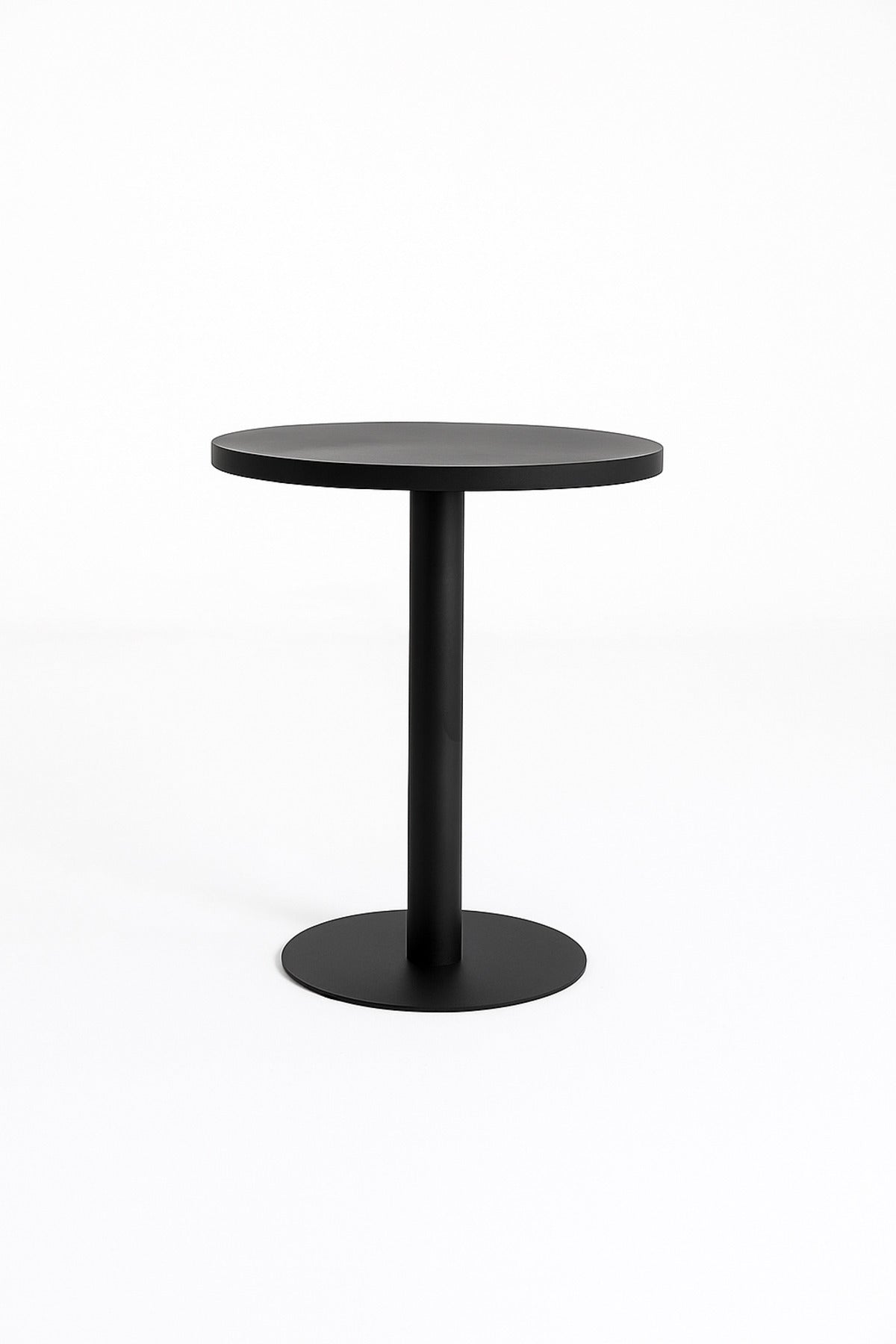 Round Metal Coffee Table Ð Black Modern Minimalist Table for Living Room or CafŽ