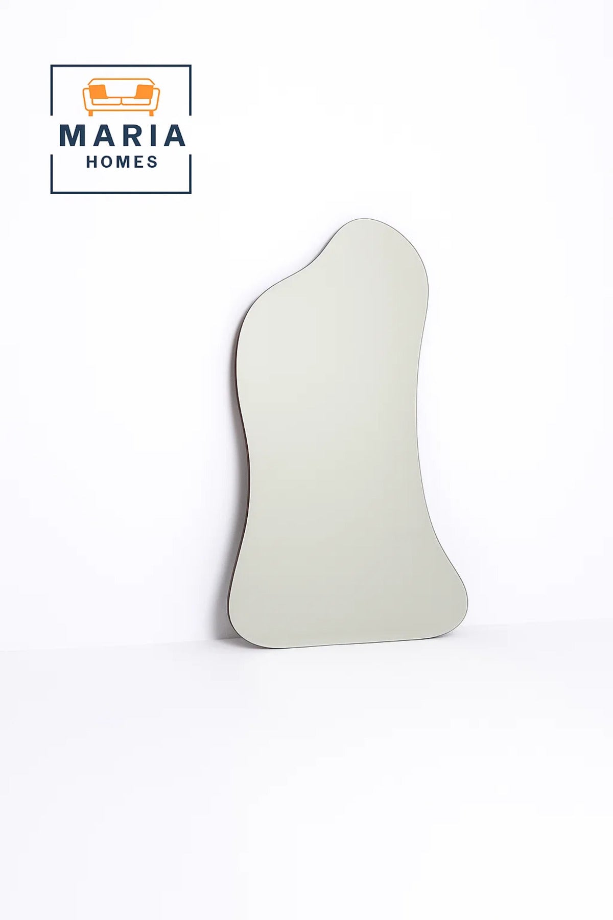 Freeform Irregular Full-Length Mirror with Minimal Black Edge-size 120*80CM