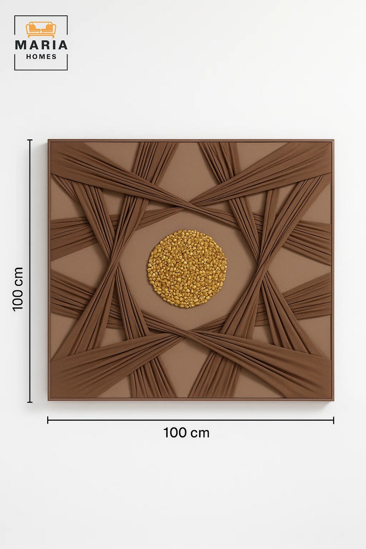 Modern Wall Art 100×100 – Abstract Frame & Luxury Wall Decor for Living Room