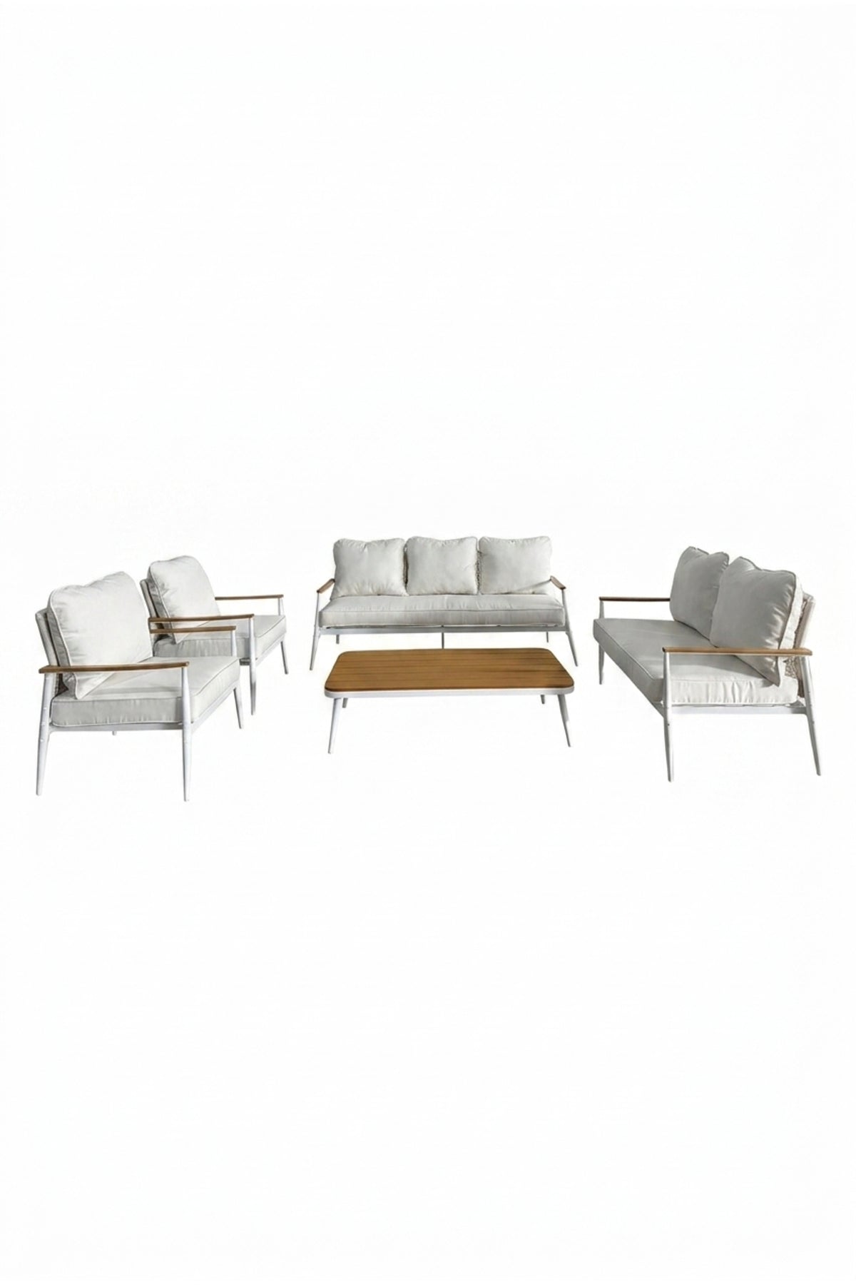 5-Piece Outdoor Patio Sofa Set with Coffee Table √ê Modern Garden & Terrace Conversation Set