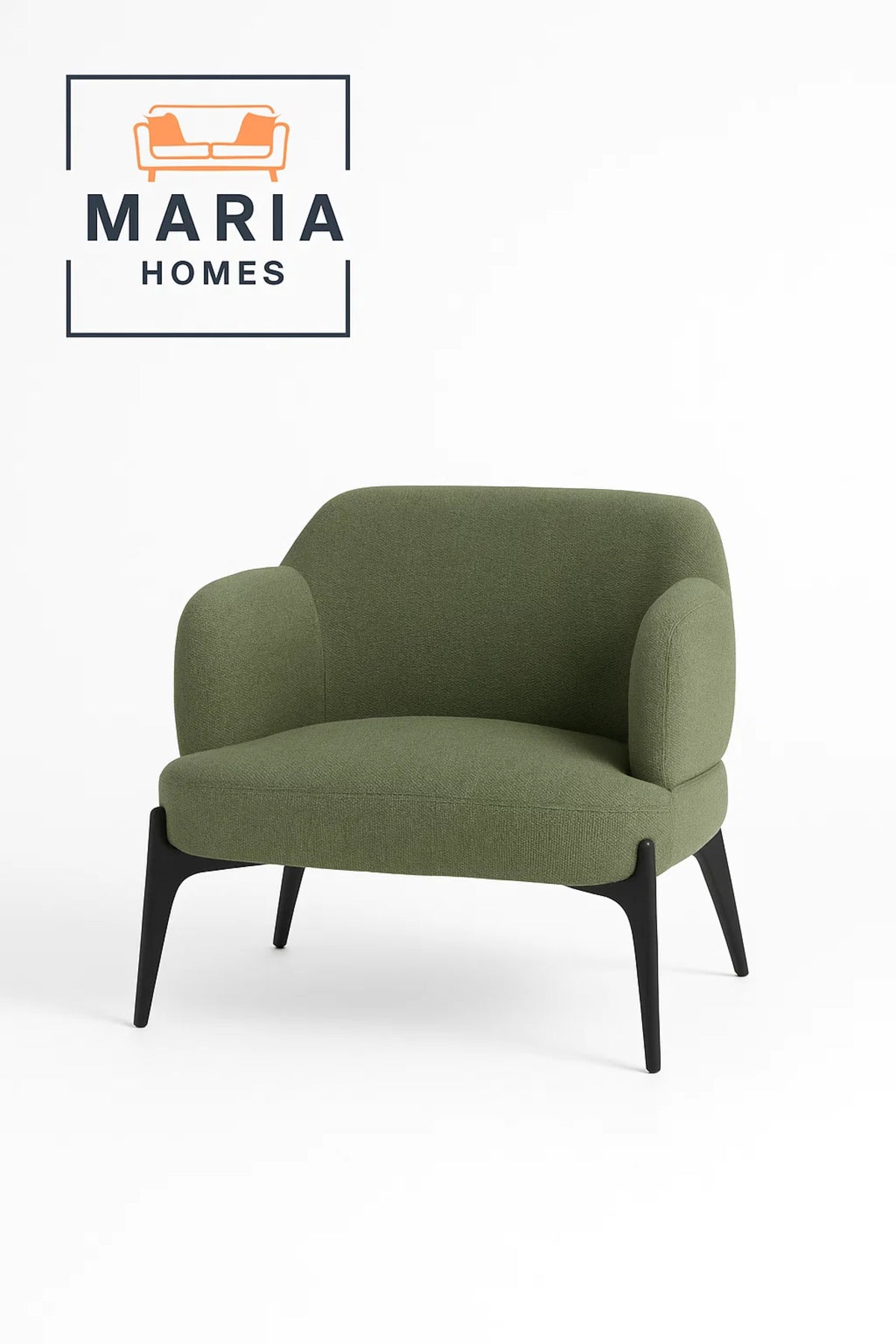 Modern Olive Green Accent Chair