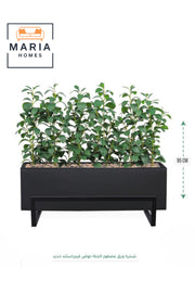 Artificial Bird of Paradise Leaf Plant in Black Fiber Pot 95 cm Indoor Decorative Planter for home