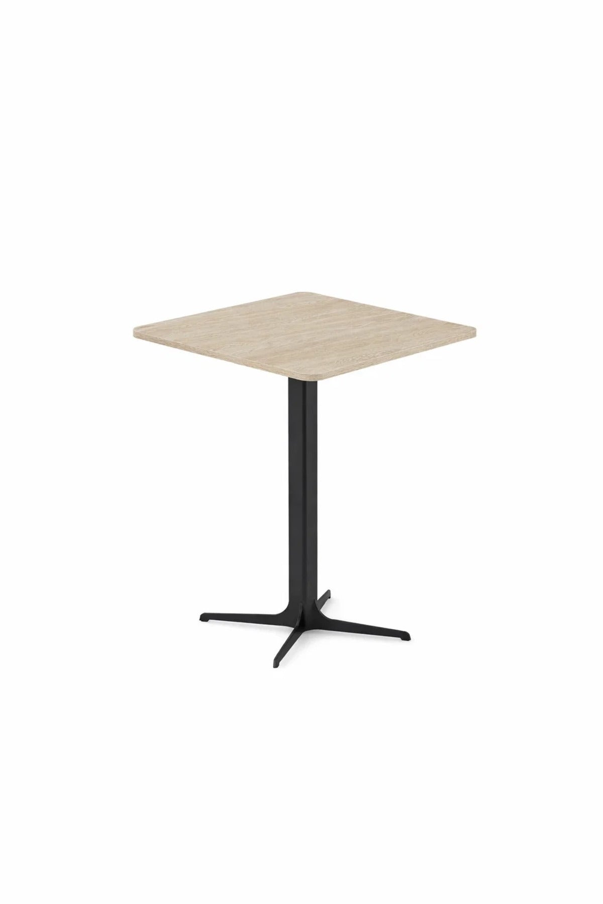 Beige Coffee Table with Black Base, 60x60x75 CM beige coffee table Dinner