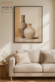 Modern Vase Wall Art Ð Minimalist Textured Decor for Living Room, Dining Room & Office - 120*80CM