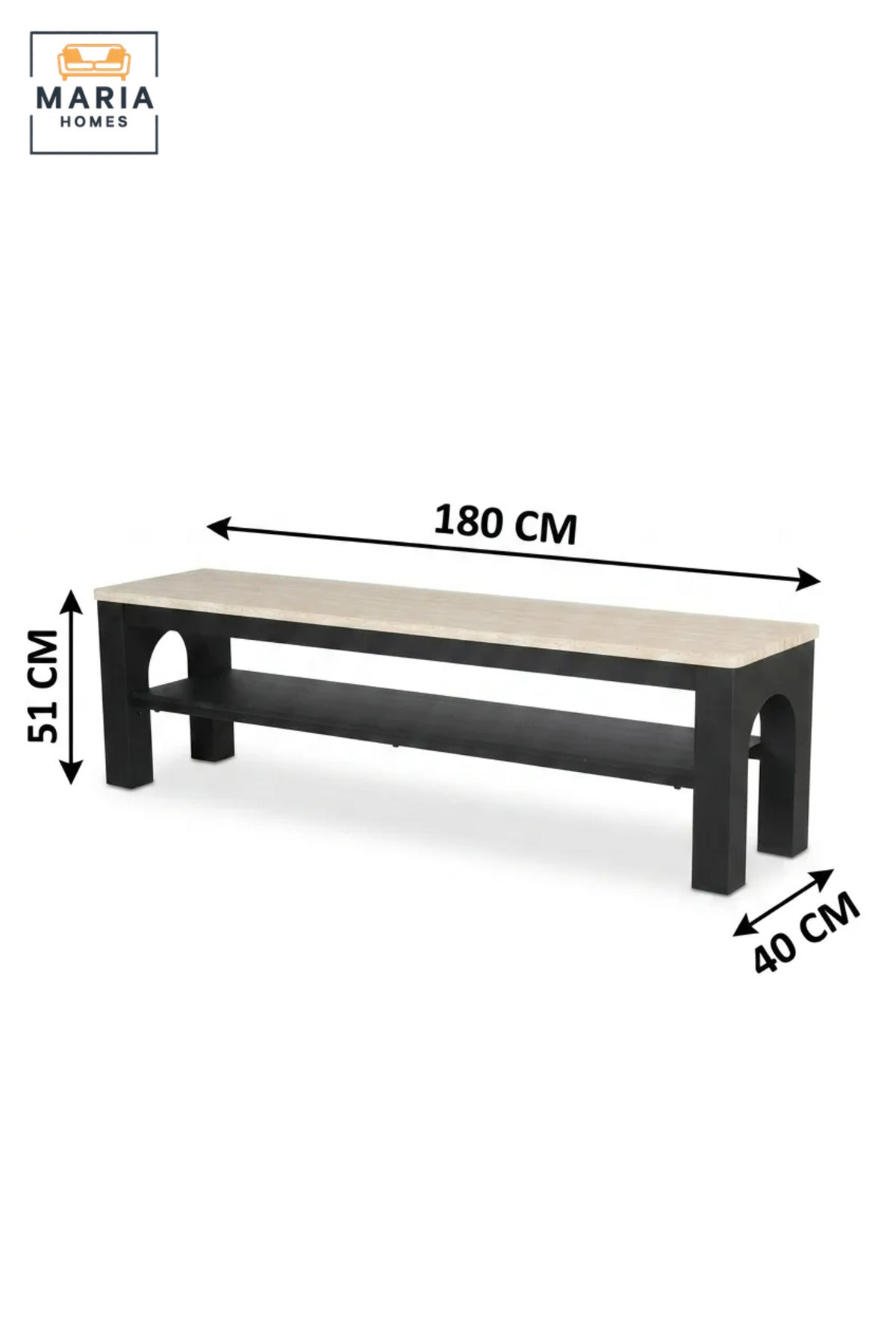 Modern TV Stand with Wooden Top and Open Storage Shelf, Long Entertainment Unit for Living Room, Bedroom, Media Room, Apartment and Lounge