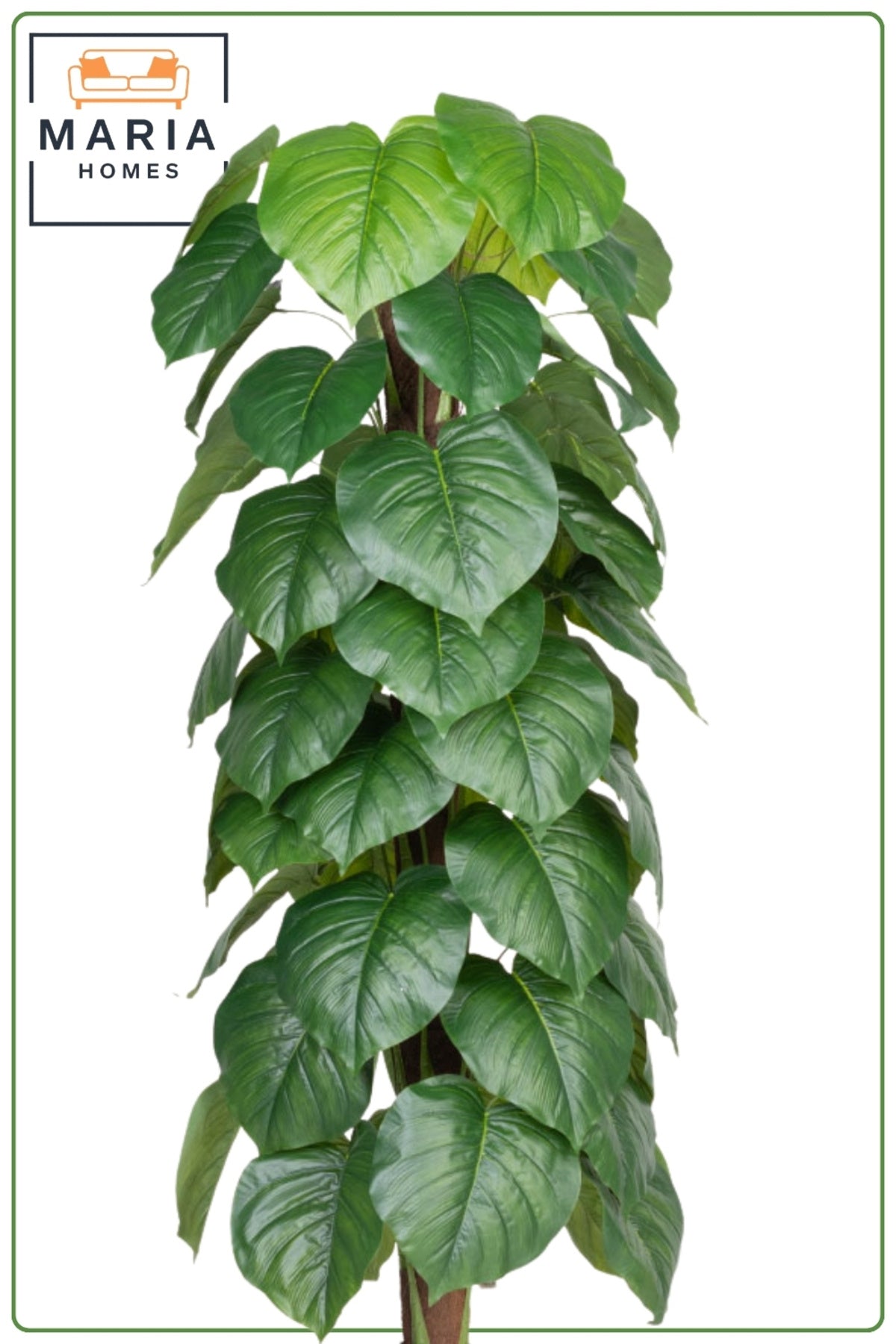 Artificial Heart Leaf Tree with with Pot – 195 cm Tall Indoor Decorative Plant