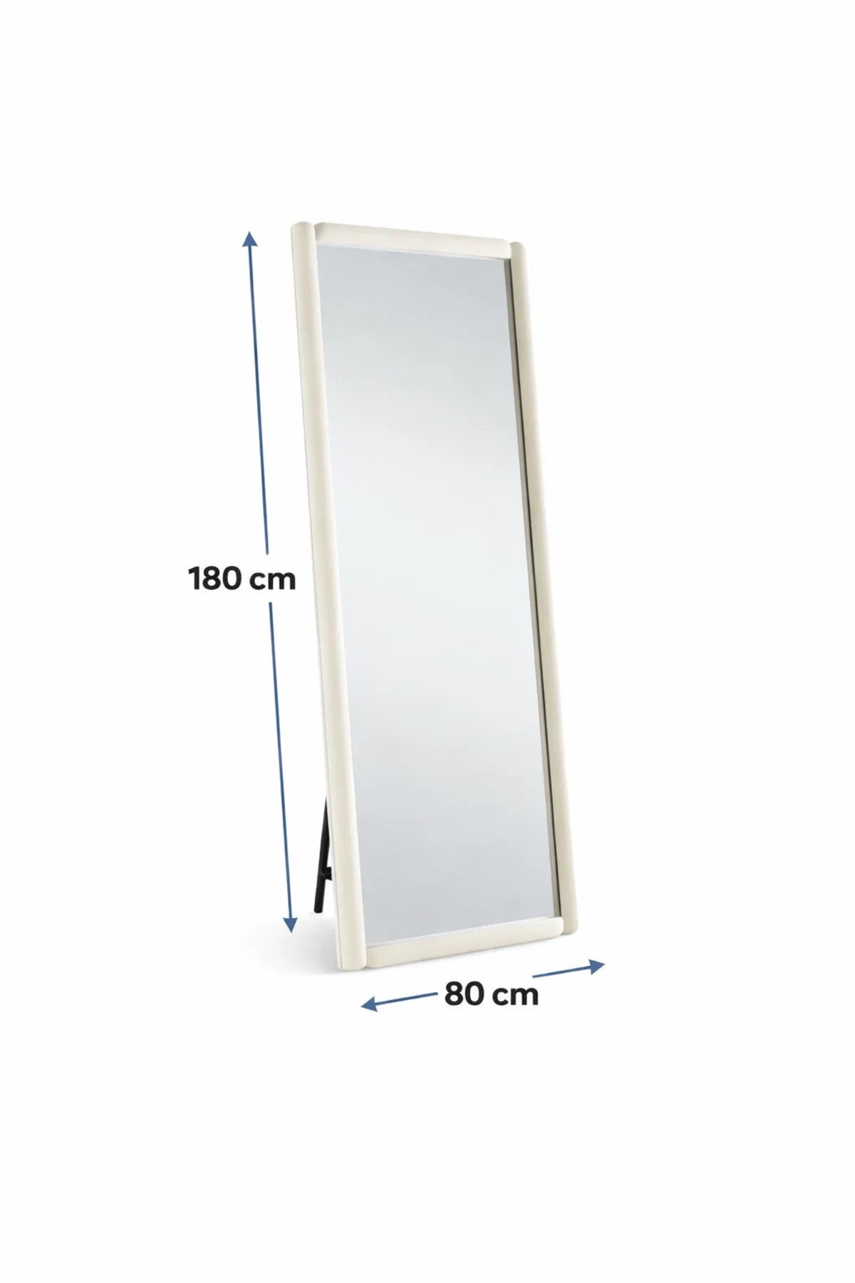 White Full Length Standing Mirror 80x180cm Modern Floor white full length