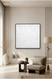 Abstract Geometric Textured Wall Art with Black Frame Ð Modern Minimalist Decorative Artwork